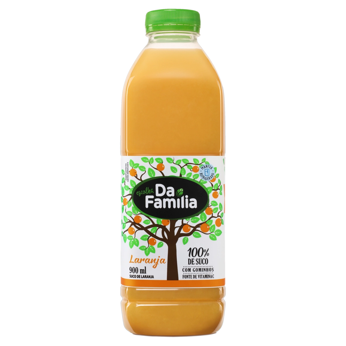 Suco Laranja Da Família Refrigerado Garrafa 900ml