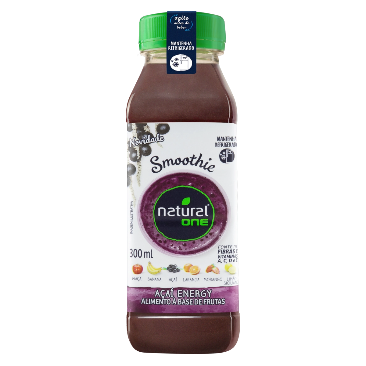 Smoothie De Frutas Açaí Natural One Refrigerado Garrafa 300ml