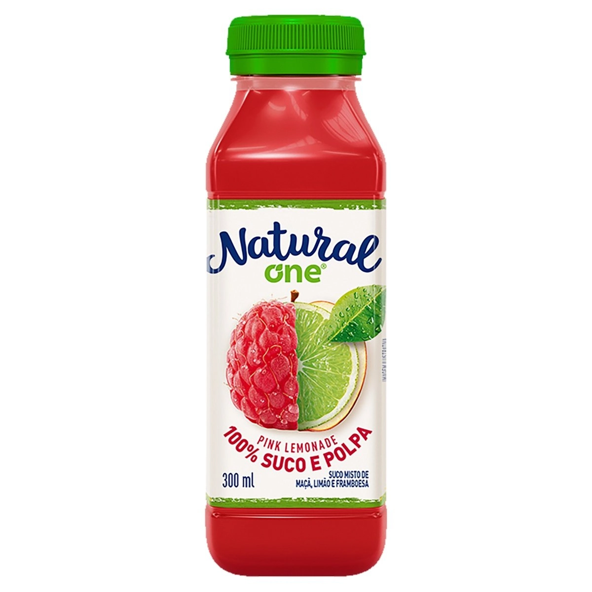 Suco Pink Lemonade Natural One Refrigerado Garrafa 300ml Outubro Rosa