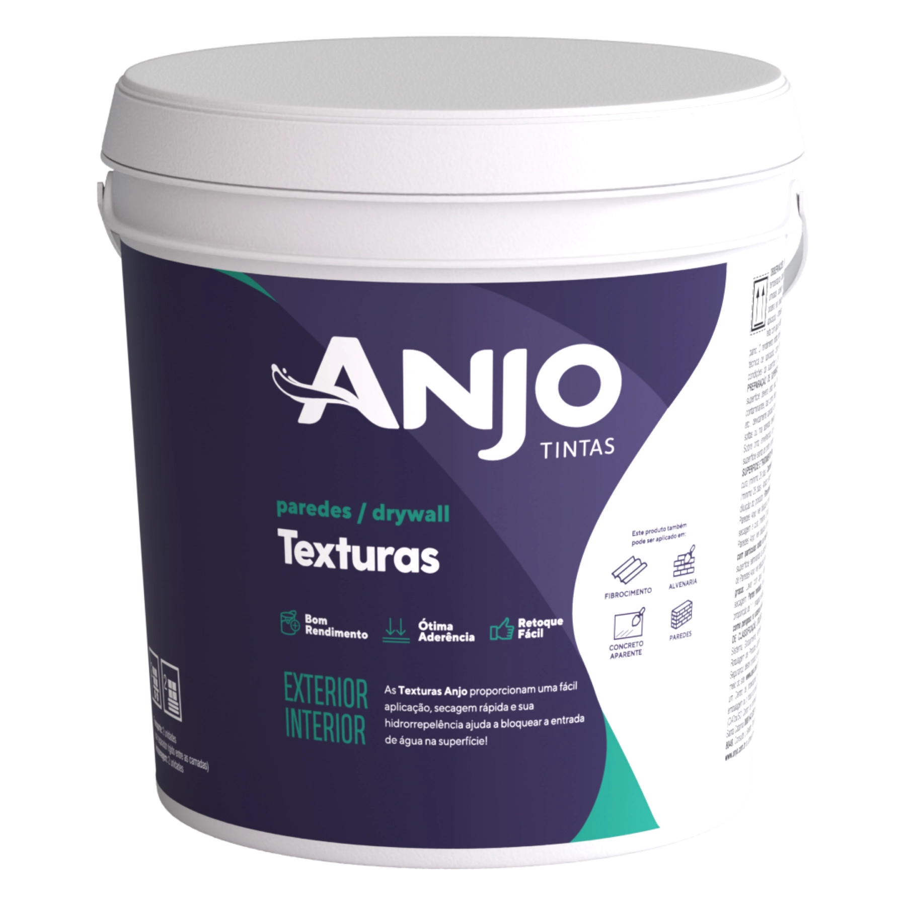 Textura Lisa Branca 23kg Anjo Tintas