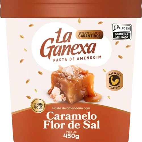 Pasta De Amendoim Integral Gourmet 450g , Caramelo Com Flor De Sal