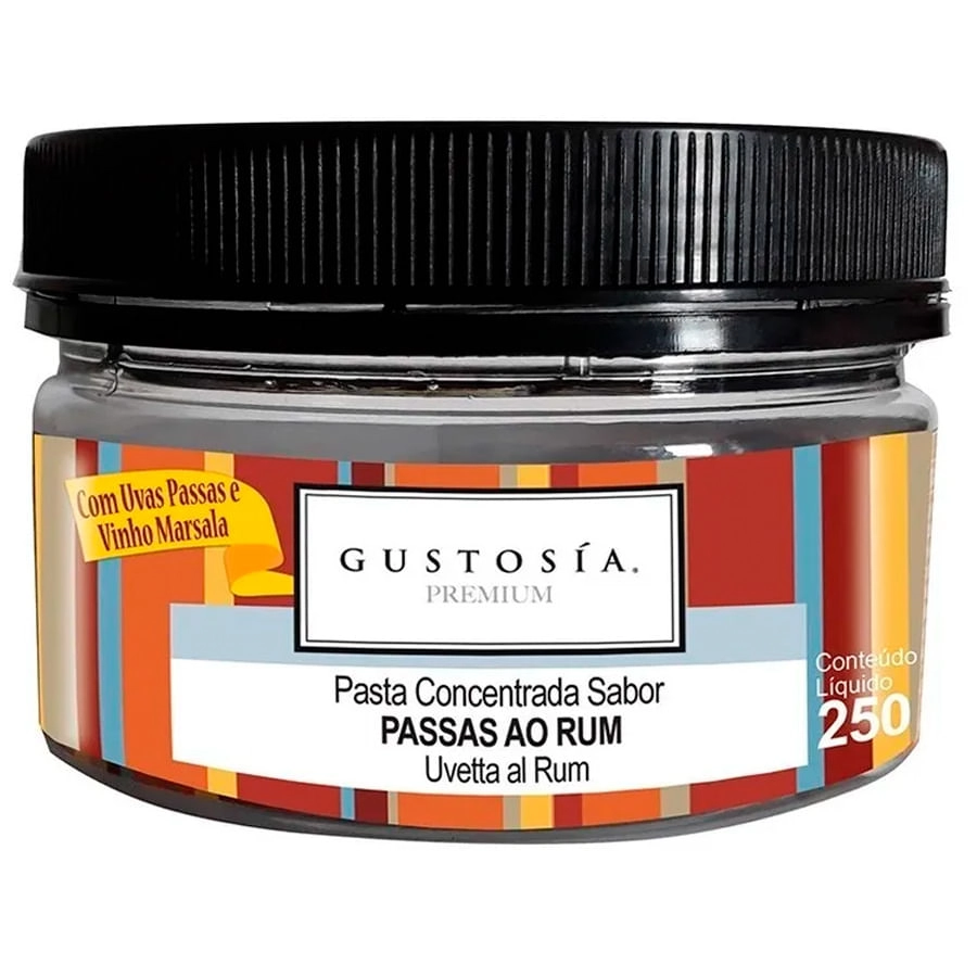 Pasta Passas Ao Rum 250g Gustosia Mec3