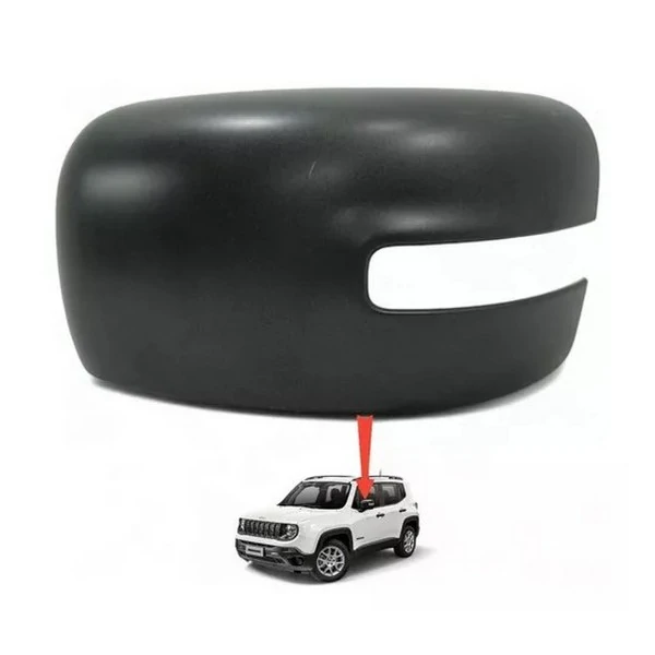 Capa do Retrovisor Externo JEEP RENEGADE Lado Esquerdo Preto com Furo Pisca - AUTOMOTIVE IMPORTS BR999415