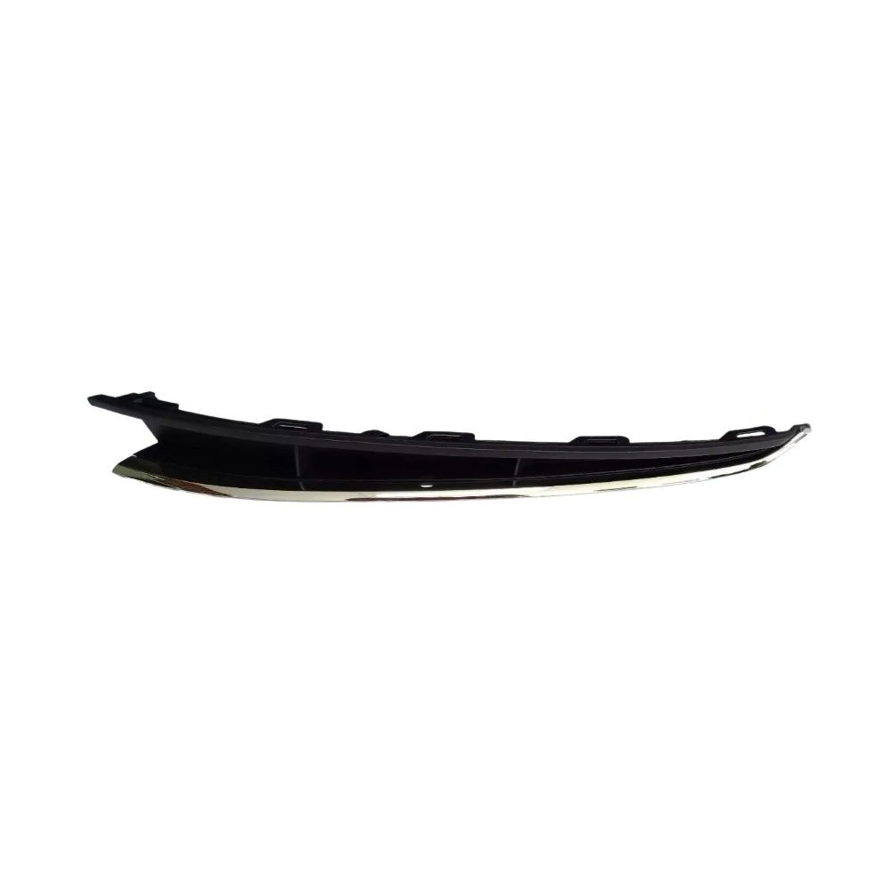 Grade Inferior do Para-choque Dianteiro VOLKSWAGEN POLO/VIRTUS Lado Esquerdo Preto/Cromado - AUTOMOTIVE IMPORTS BR999433