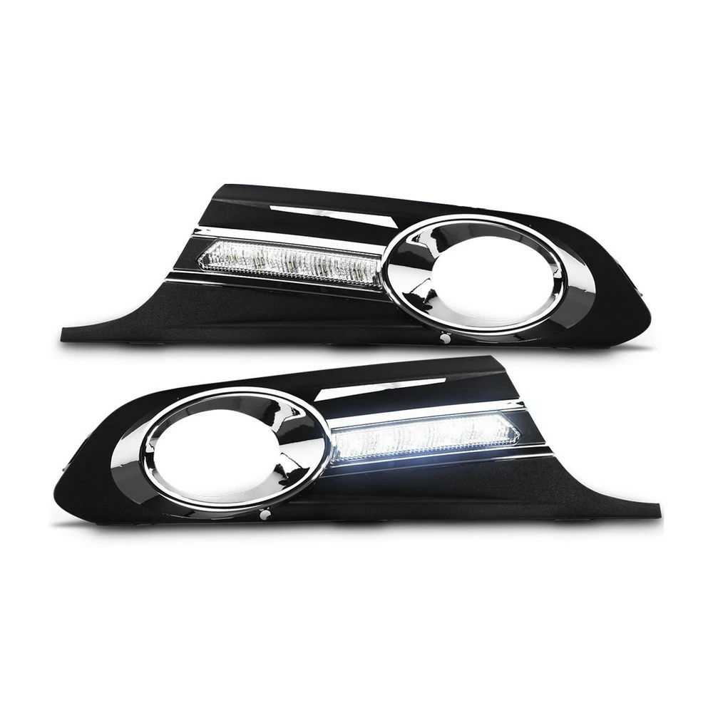 Moldura da Lanterna Diurna DLR (Par) VOLKSWAGEN JETTA com Furo com Led - AUTOMOTIVE IMPORTS ZN5959035