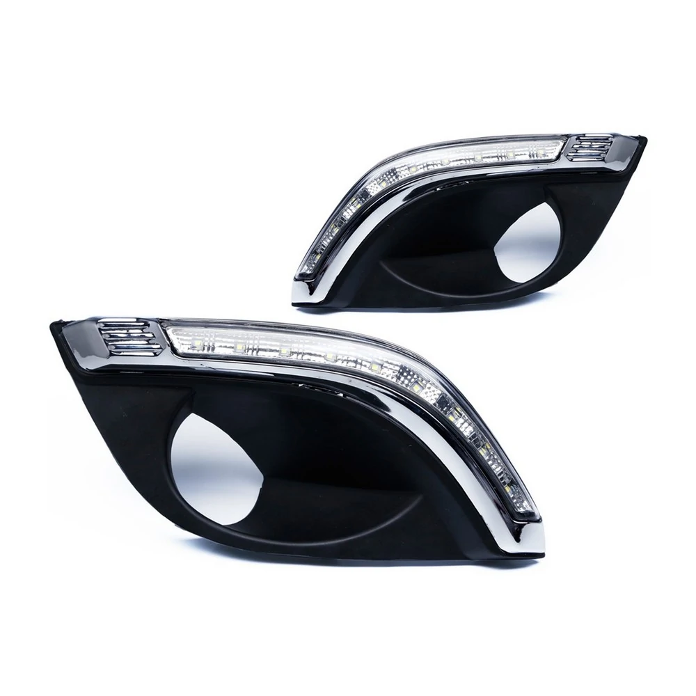 Moldura da Lanterna Diurna DLR (Par) FIAT PALIO com Furo com Led - AUTOMOTIVE IMPORTS ZN5959040
