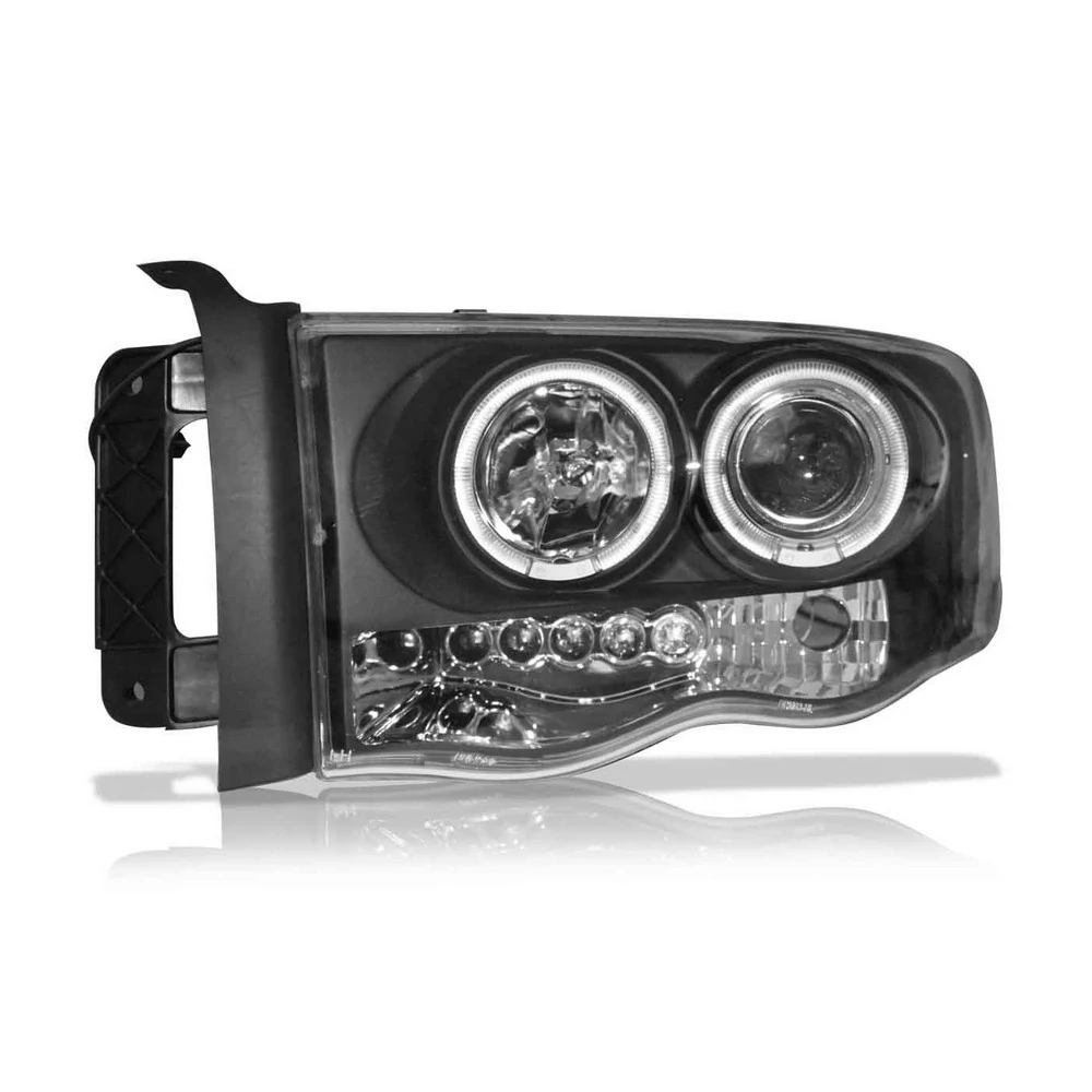 Farol Principal (Par) DODGE RAM Máscara Negra com Led com Projetor - AUTOMOTIVE IMPORTS ZN1313412