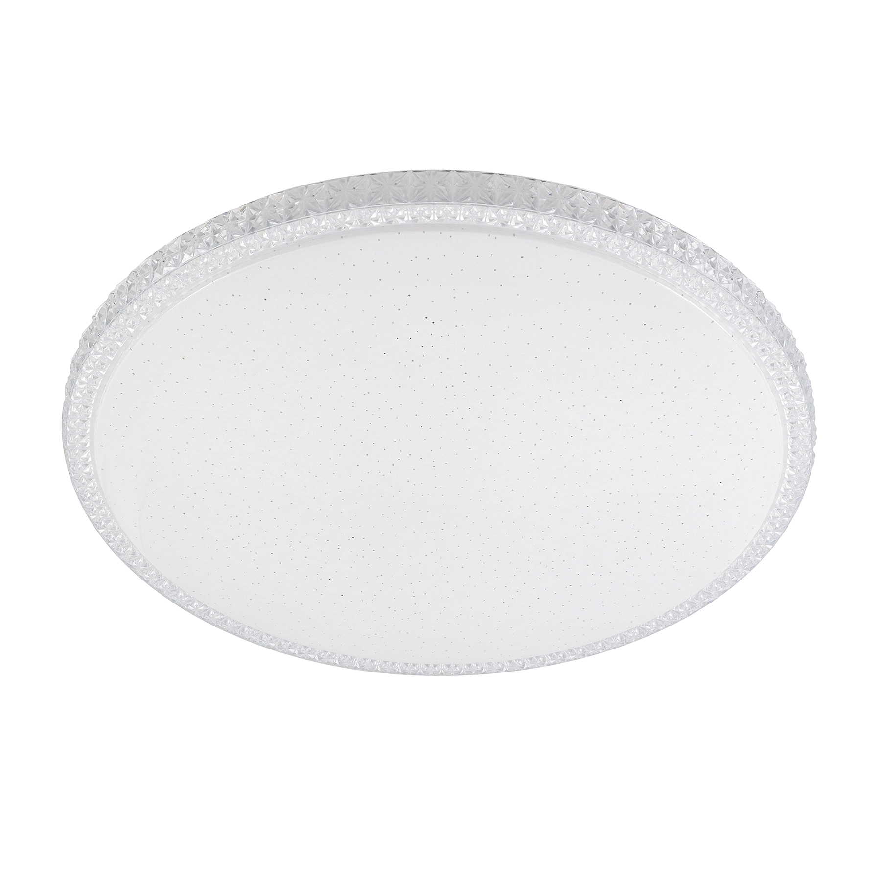 Plafon LED Redondo Branco 49cm Plástico e Aço Fiann Hevvy