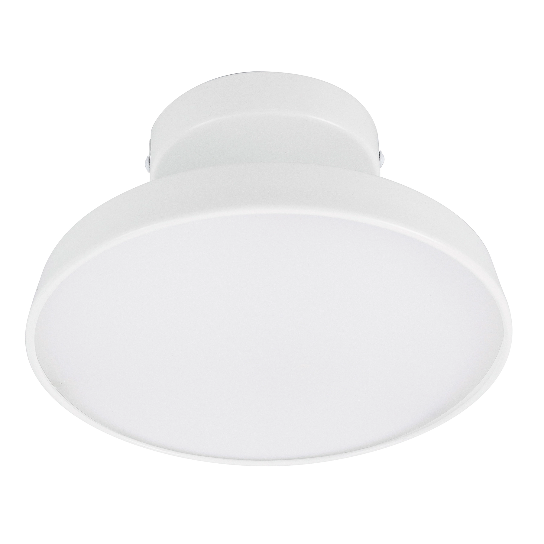 Plafon LED Redondo Branco 23cm Plástico e Aço Ret Hevvy