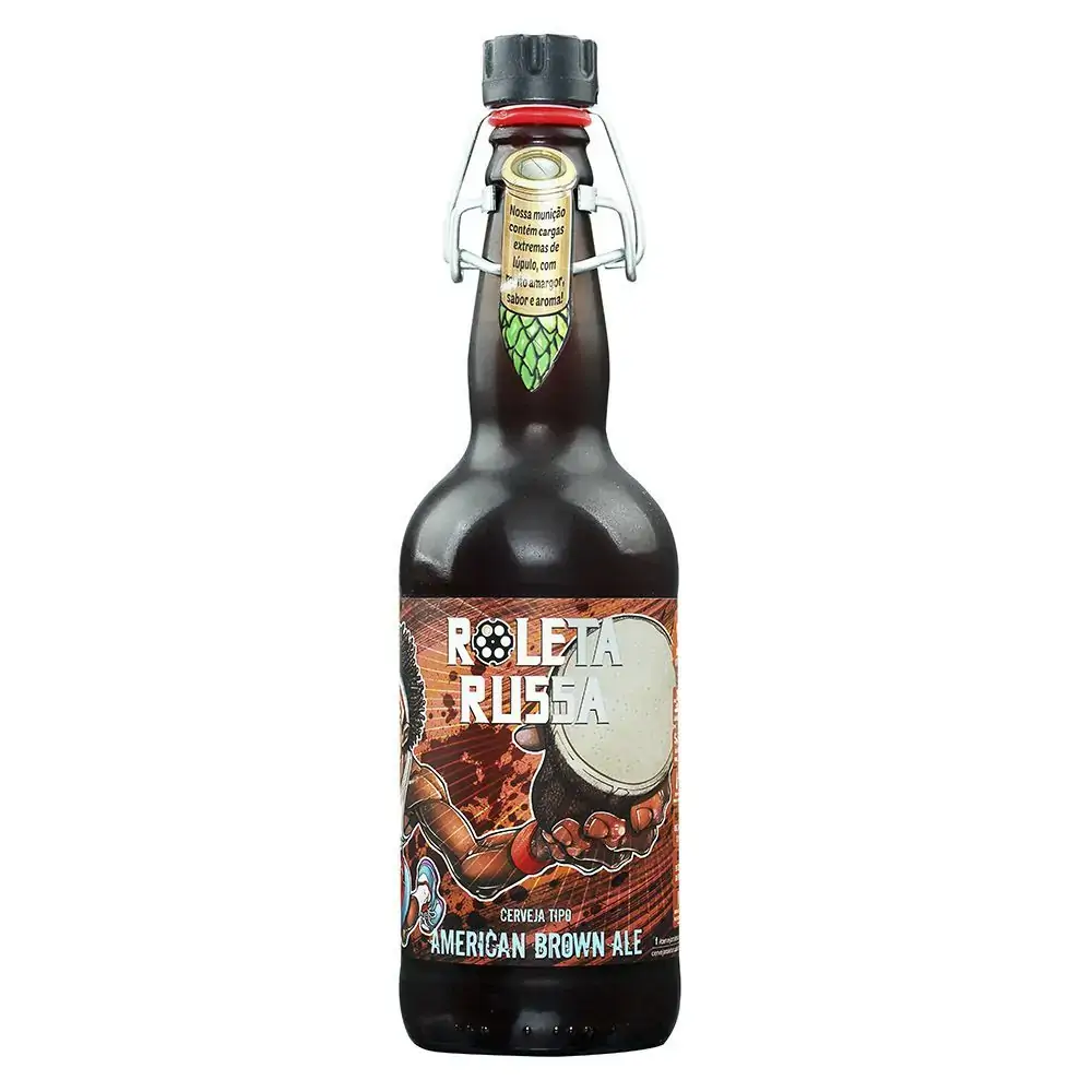 Cerveja Roleta Russa American Brown 500ml