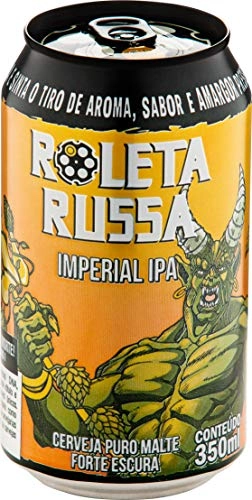 Cerveja artesanal Roleta Russa Imperial IPA Lata 350ml