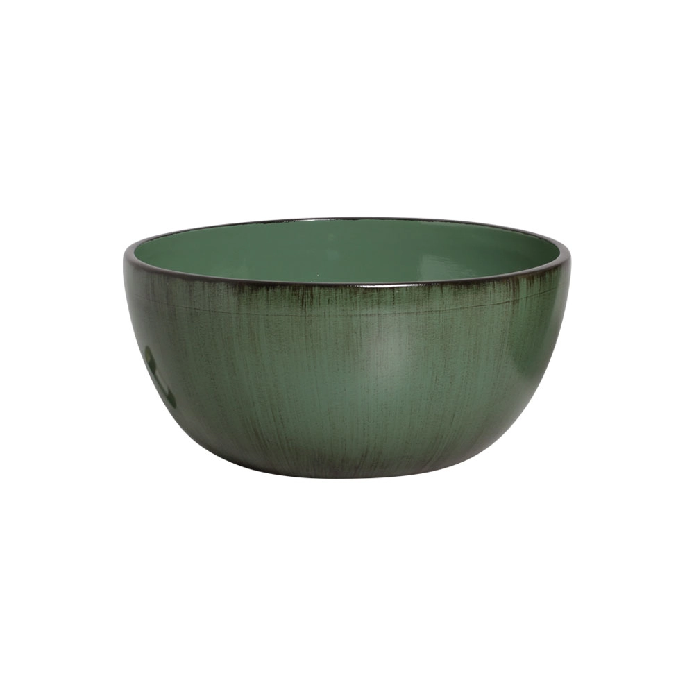 Vaso Bacia Ceramica Vietna Verde Musgo 6522 Burguina