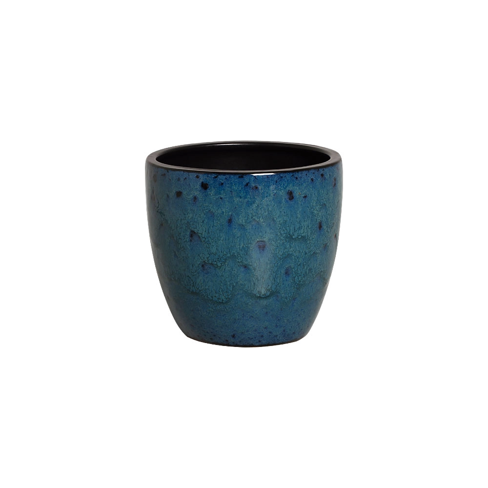 Vaso Orquidea G Esmaltado Az Preto Pt15