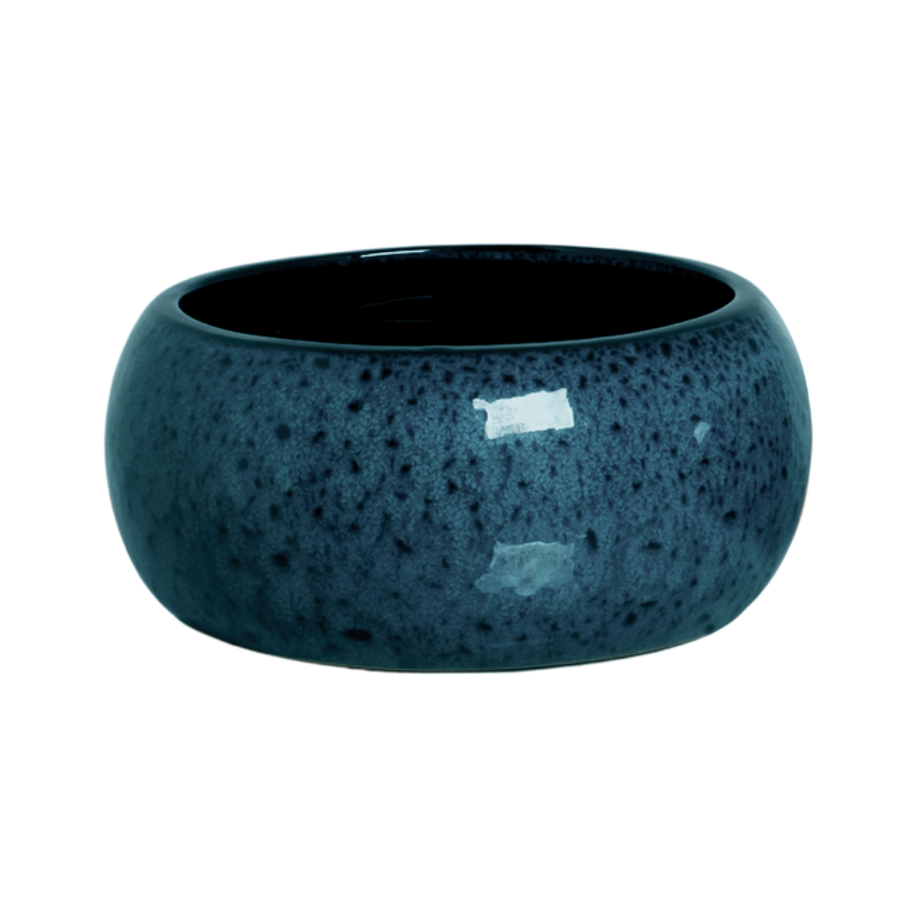 Vaso Bacia Ceramica Intense Esmaltado Azul G 7342 Burguina