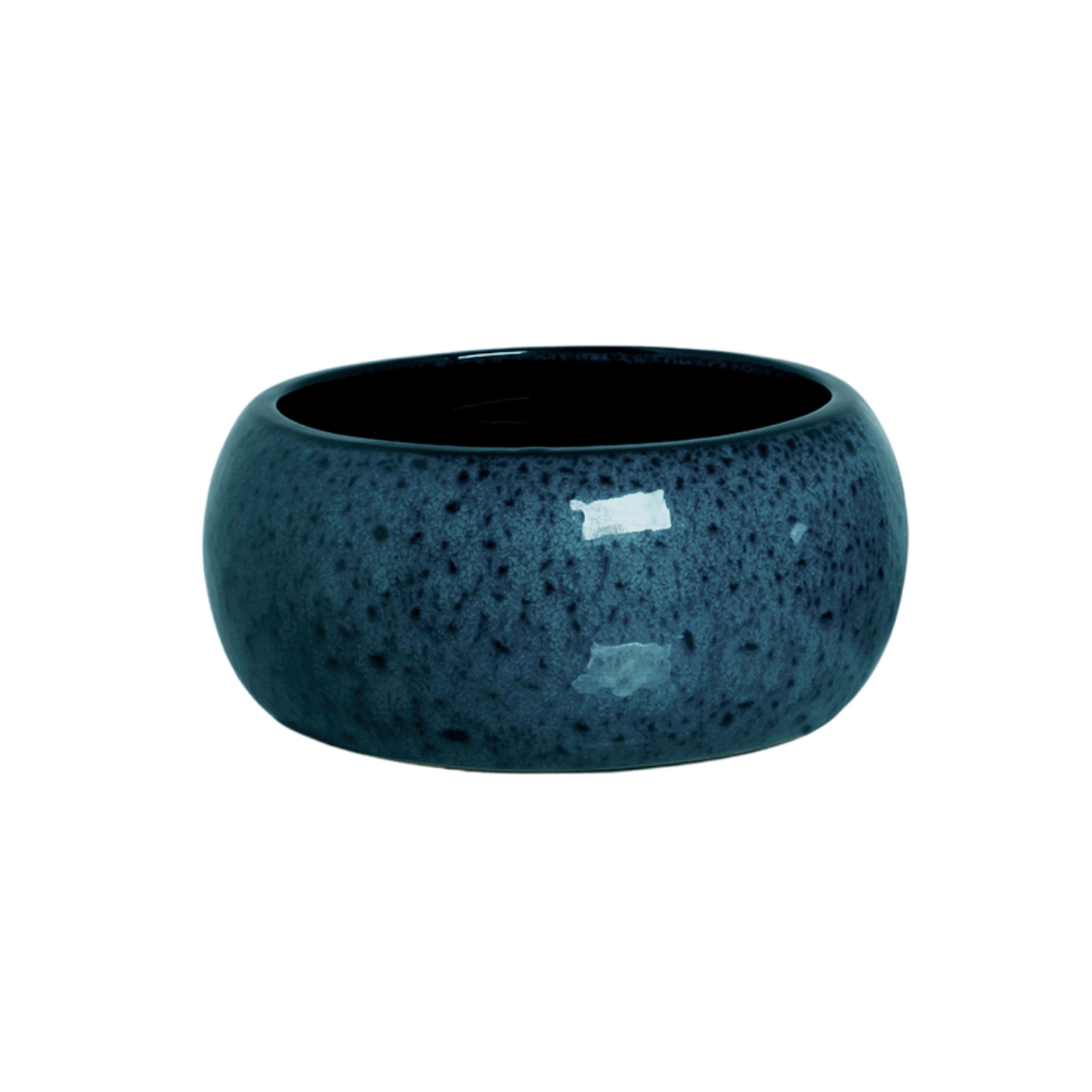 Vaso Bacia Ceramica Intense Esmaltado Azul P 7343 Burguina