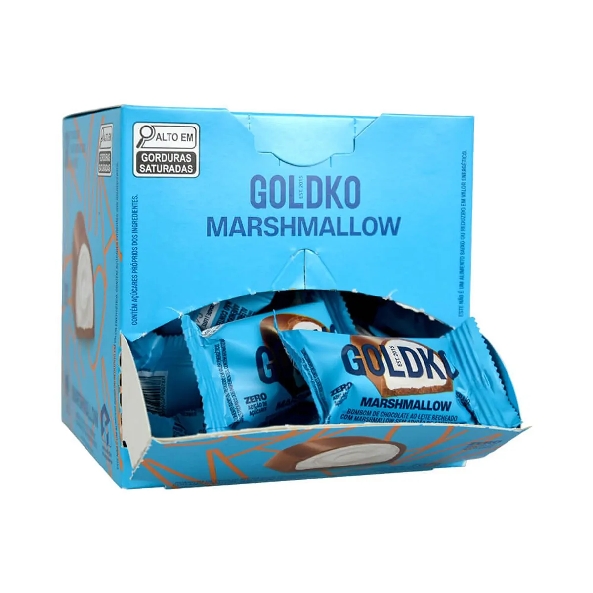 Wafer com Marshmallow Coberto com Chocolate ao Leite Musa Gold e Ko 30g