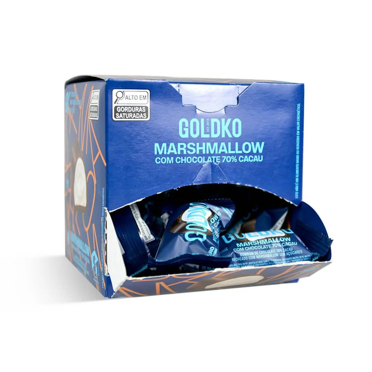 Chocolate Branco Com Cookies Goldko Pacote 80g
