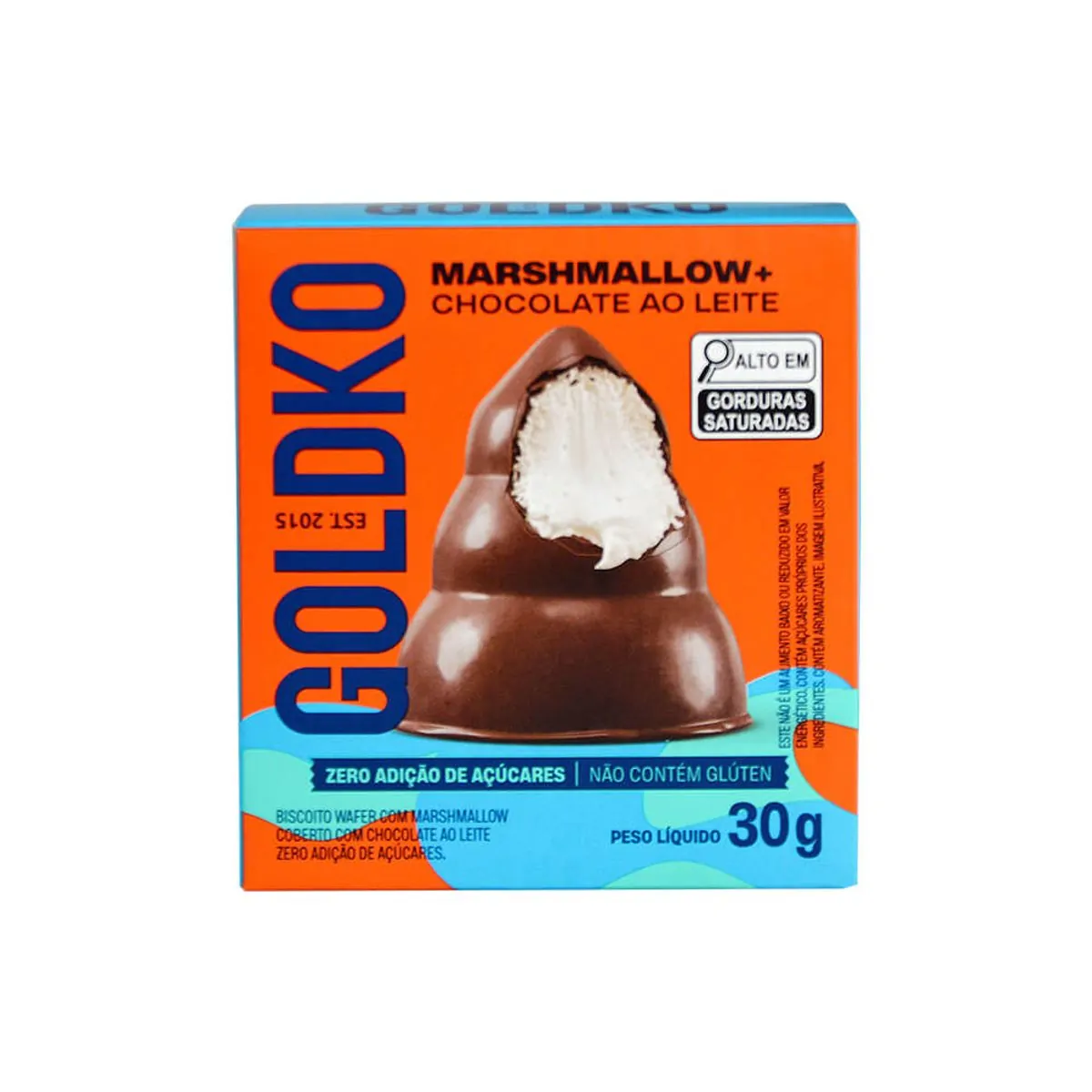 Choc Br C/cookies Zero Goldko 80g
