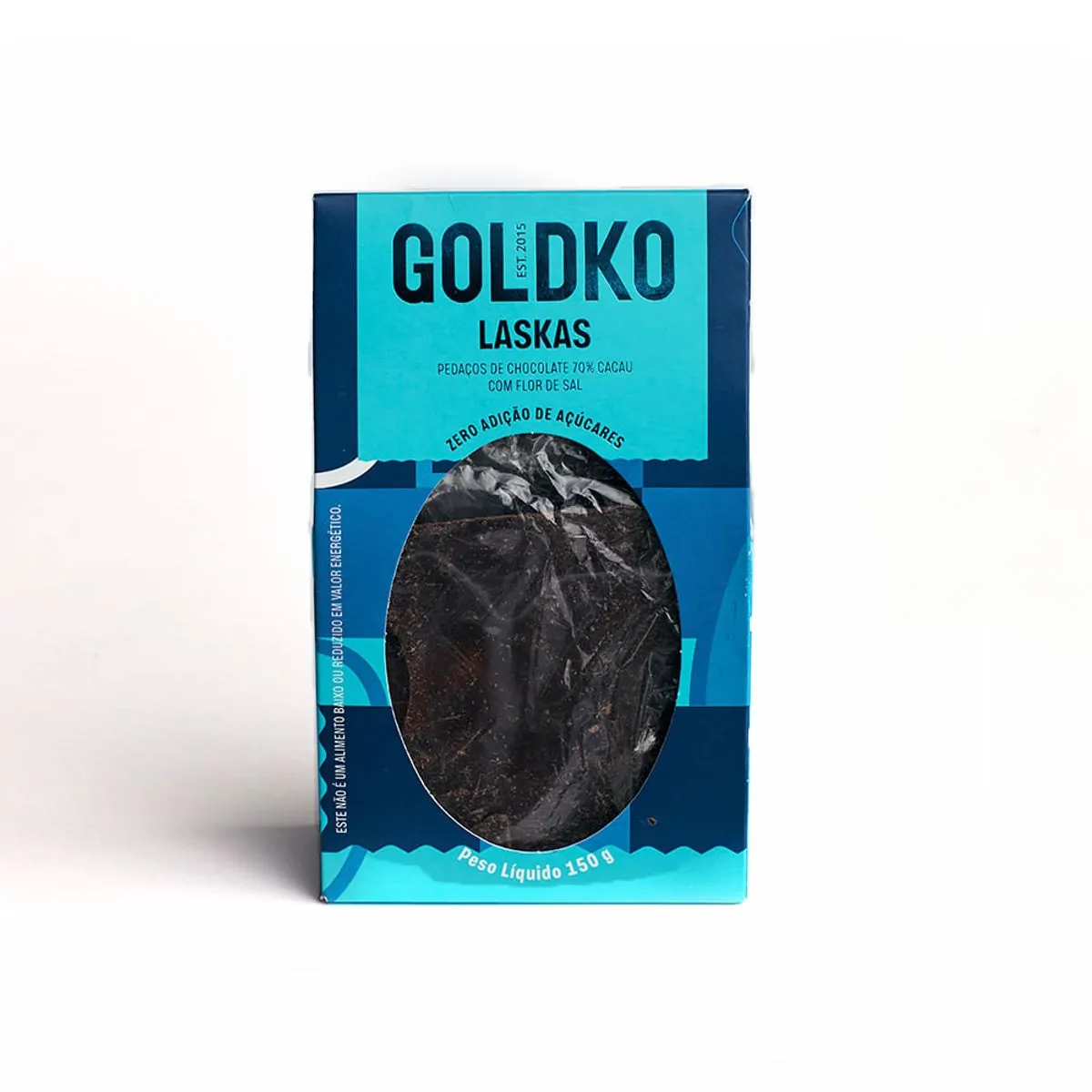 Laskas Choc 70 Cacau C/flor Sal Goldko 150g