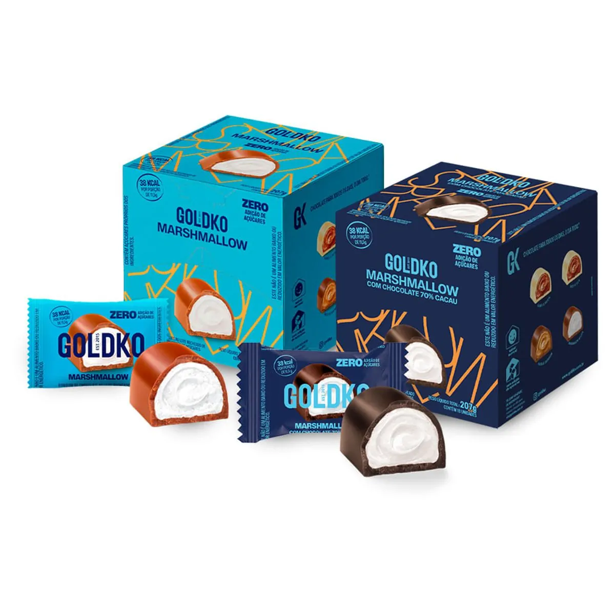 Barra De Chocolate Ao Leite Crispies De Quinoa Zero Acucar 80g Goldko