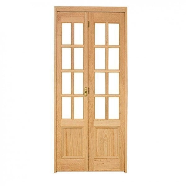 Kit Porta De Madeira Camarão Esquerda 213cmx110cmx12cm Pe71 Esel Natural