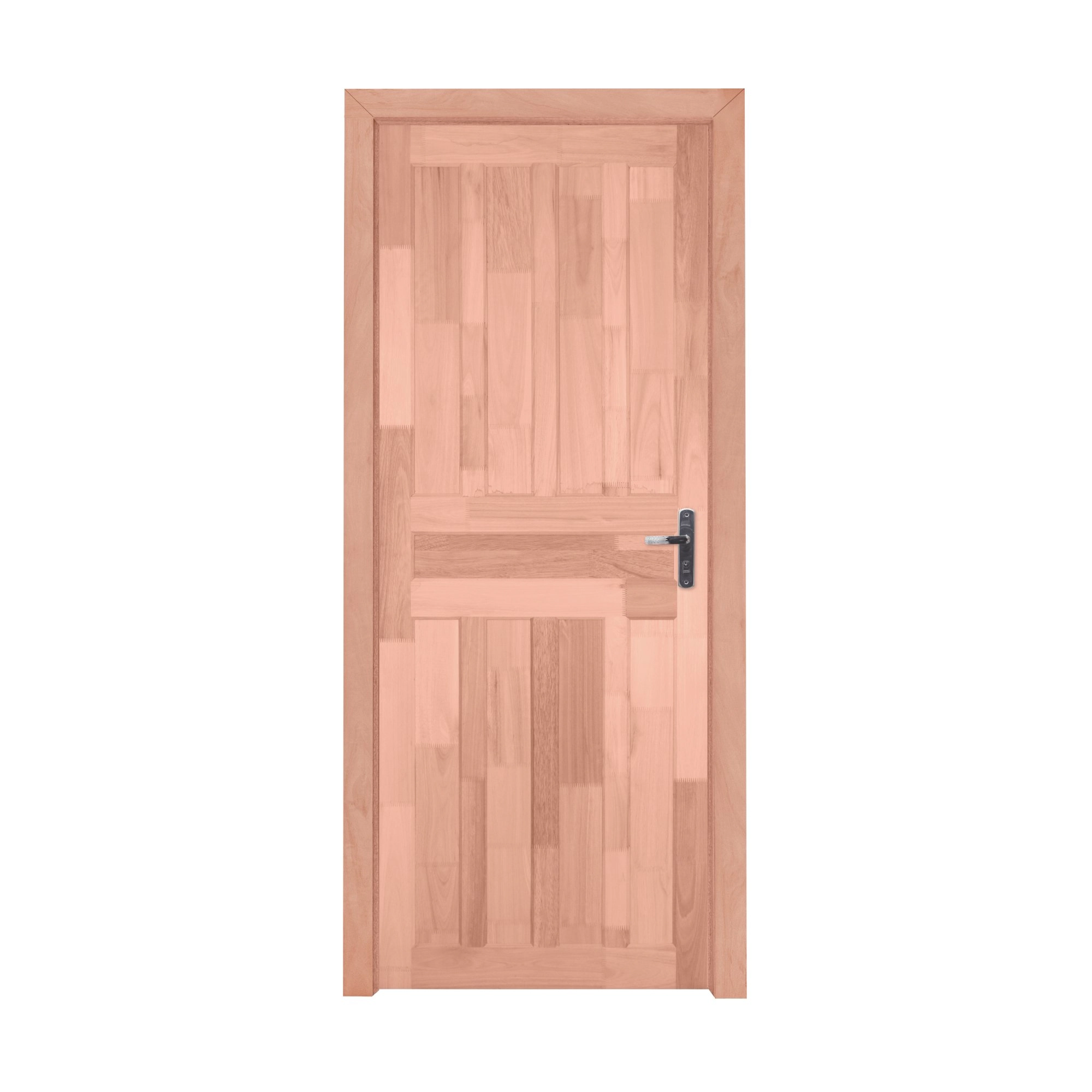 Kit Porta De Madeira 213cmx74,5cmx9cm Pe801 Pop Esel Abertura Esquerda