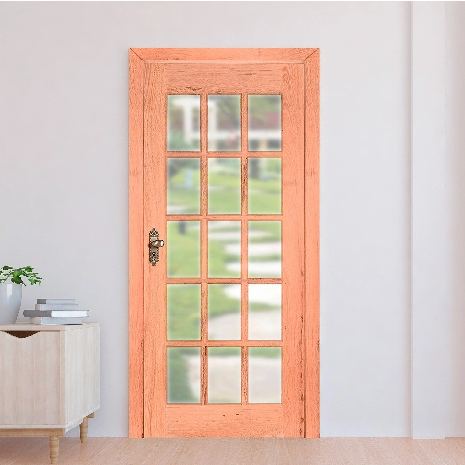 Porta De Madeira Folha 210cmx90cmx3cm Pe15 Esel Natural