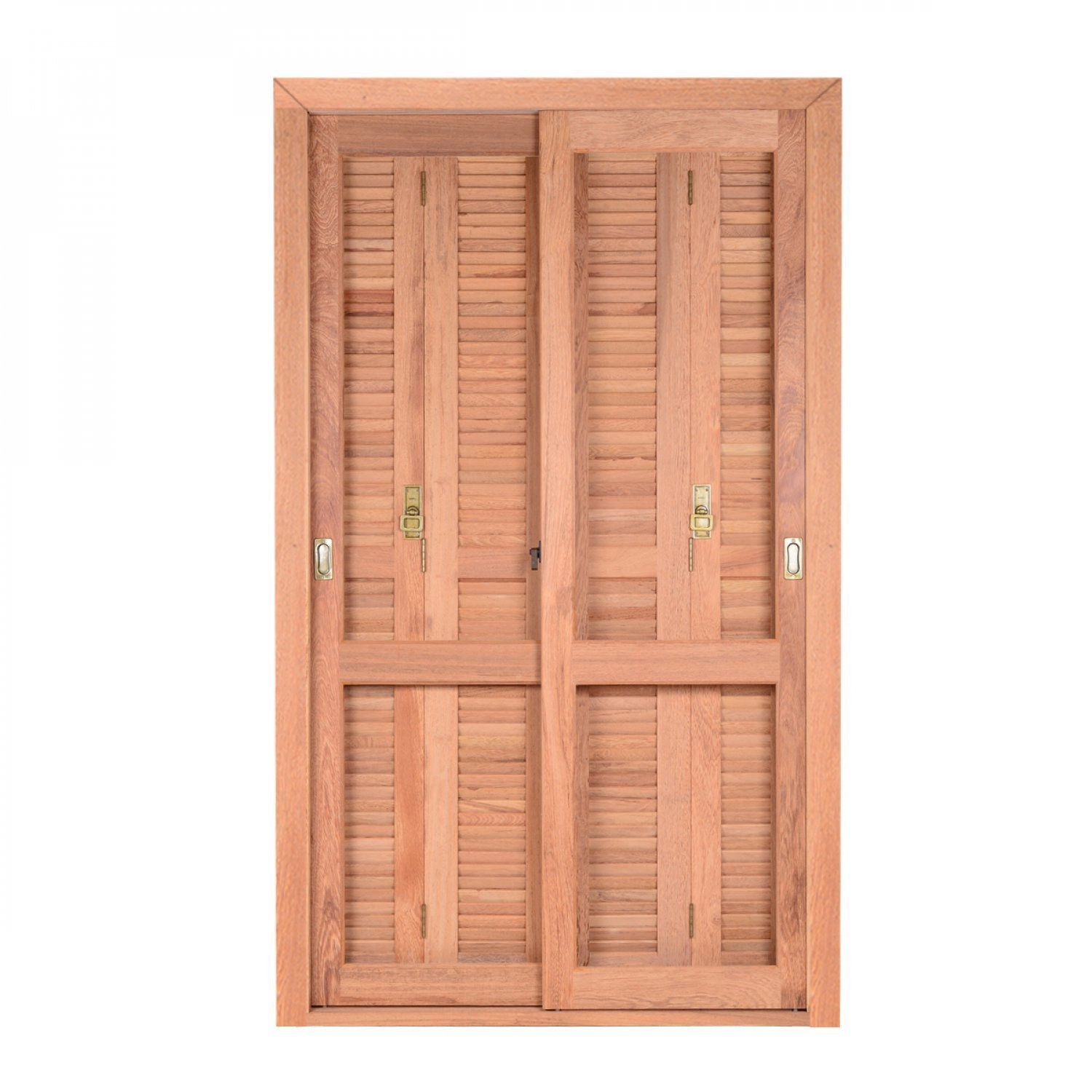 Porta De Madeira Veneziana 216cmx120cmx14cm Pe521 Esel Eucalipto