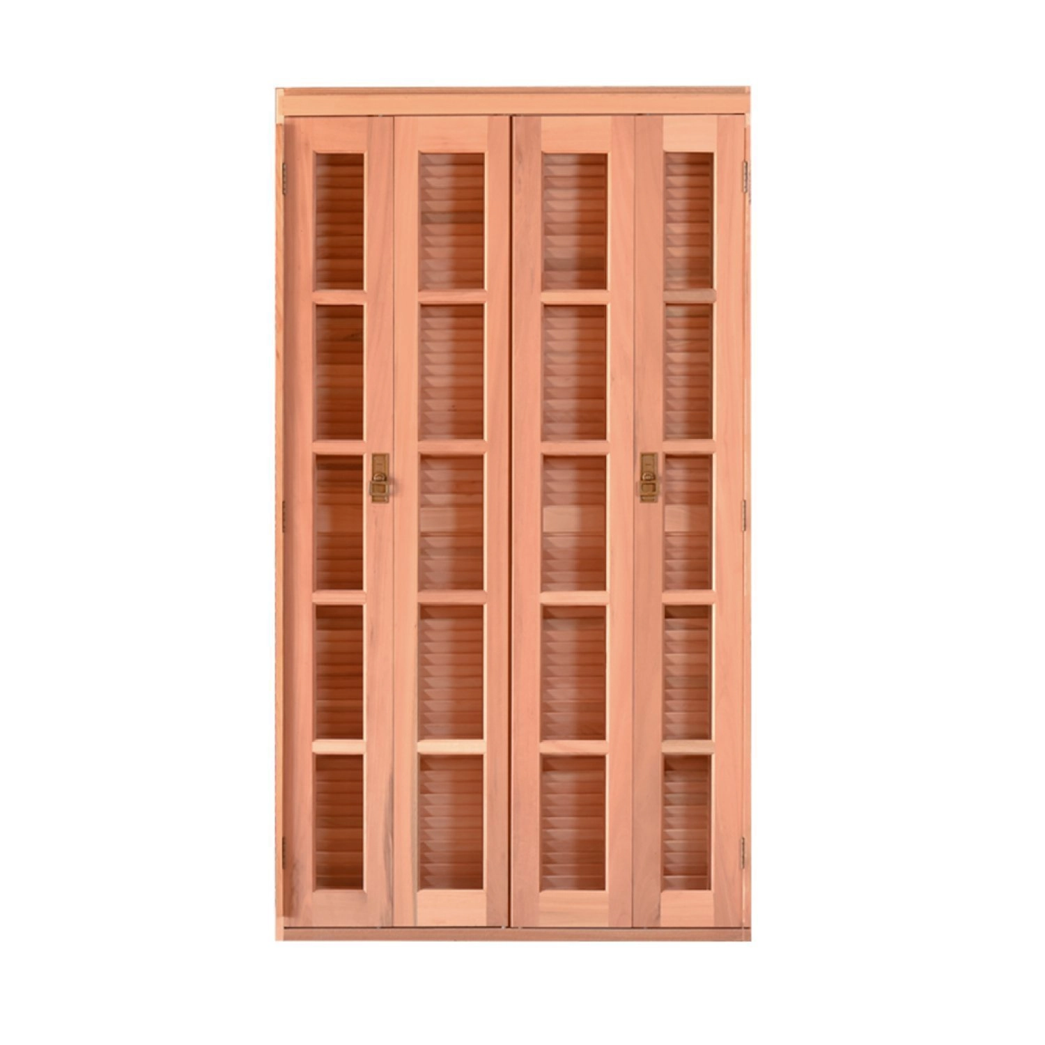 Porta De Madeira Veneziana 216cmx180cmx14cm Pe541 Esel Natural