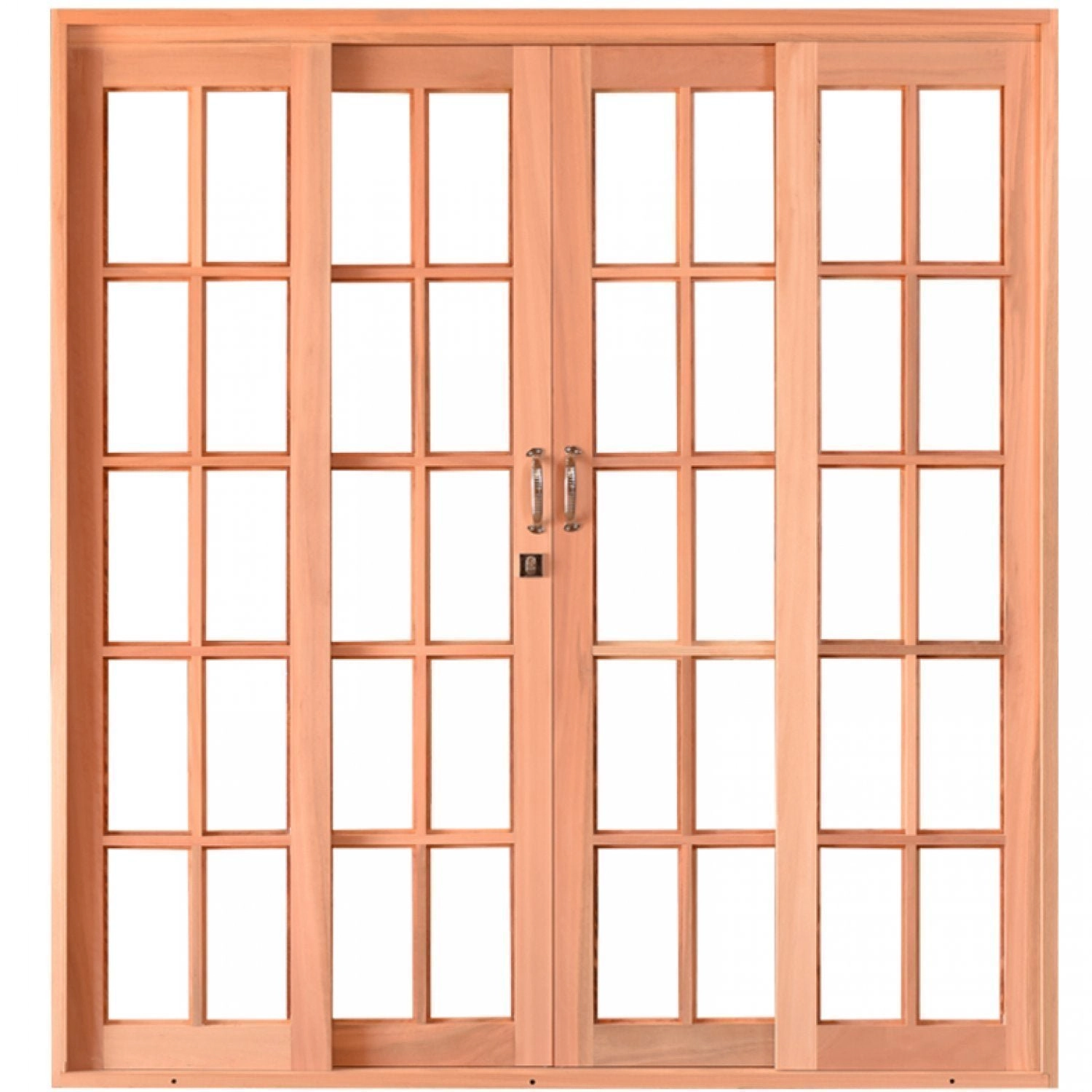 Porta De Correr De Madeira 216cmx180cmx12cm Pe631 Esel Natural