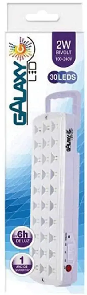 Luminaria De Emerg 30 Leds 2w Bivol