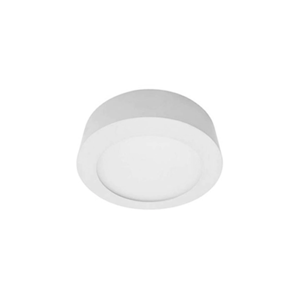 Painel de Led Sobrepor Redondo Luz Amarela 12W Galaxy 17,1cm 30cm Branco Bivolt