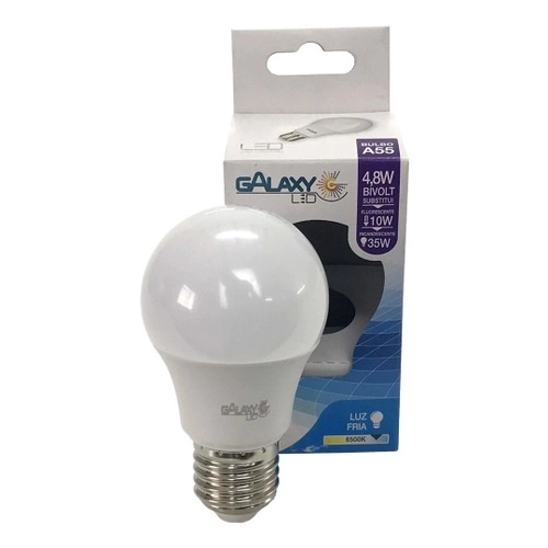 Lampada Led Galaxy 4,8w/5w A60 6500k Bivolt
