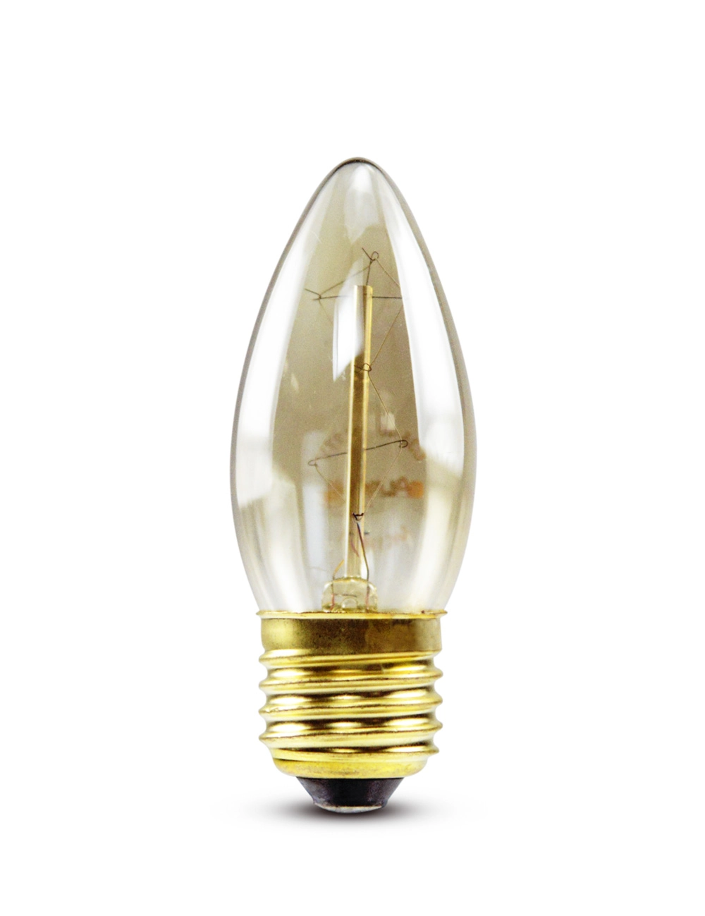 Lamp Vela Filamento 2400 K E 27 40 W 127 V Galaxy