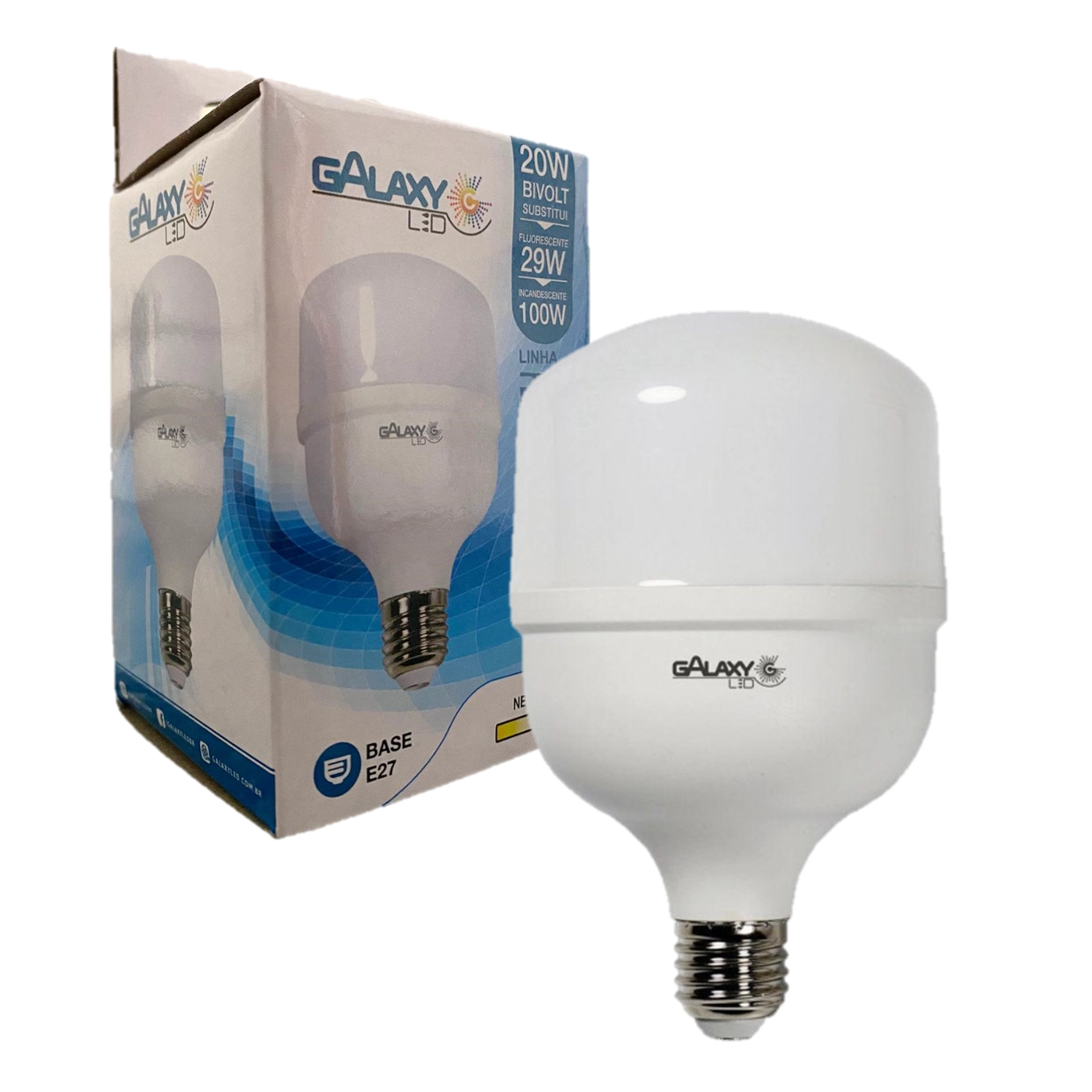 Lampada Led Bulbo 20w Branco Neutro 4000k Alta Potencia
