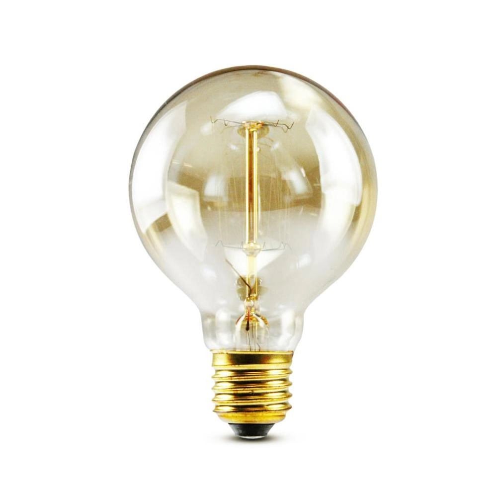 Lampada Filamento De Carbono Retro 40w G80 220v