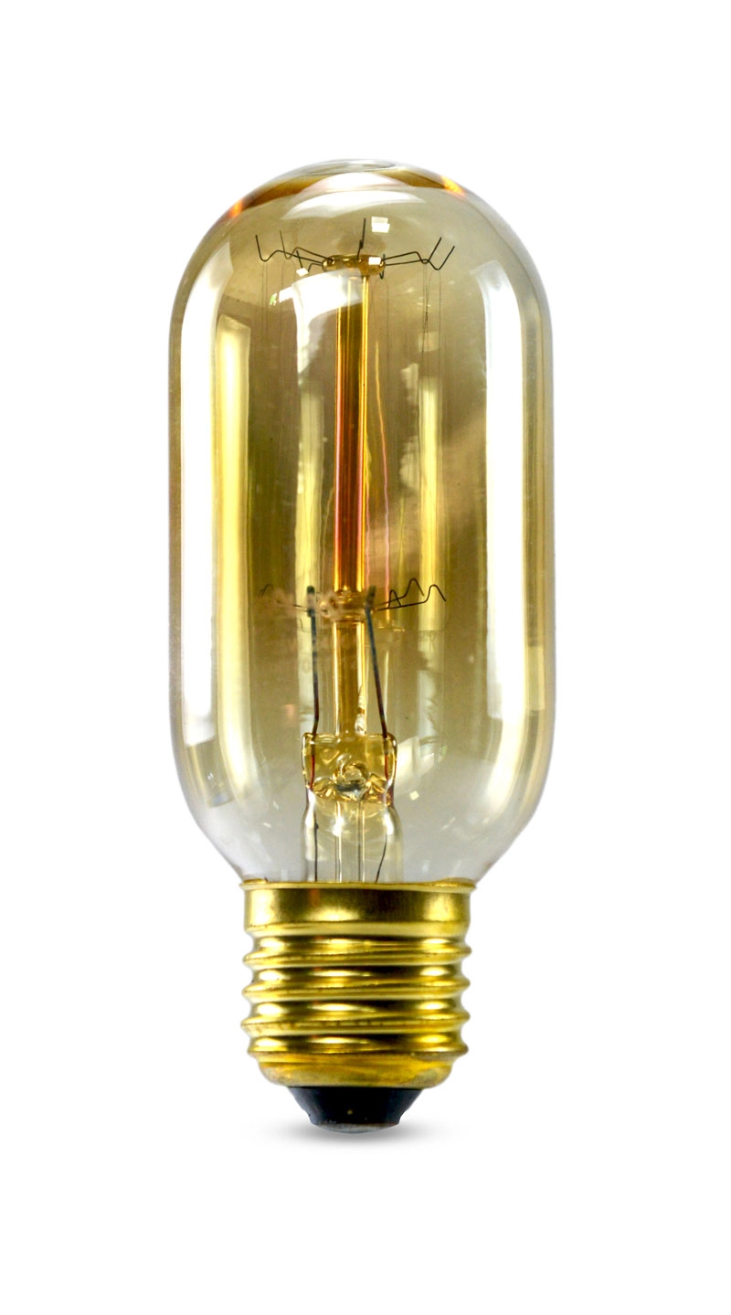 Lâmpada Filamento De Carbono T45 E27 25w 2400k 127v Dimerizável