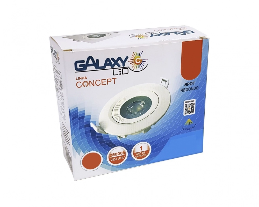 Spot Led Redondo Direcionavel 07x6500k Br