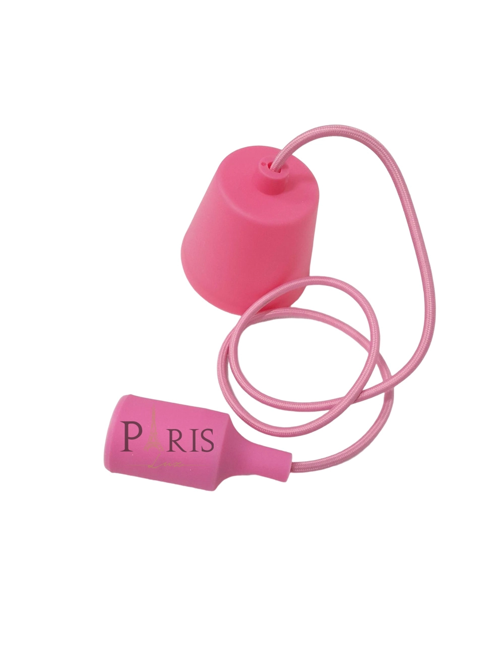 Pendente Soquete 1e27 Silicone Rosa