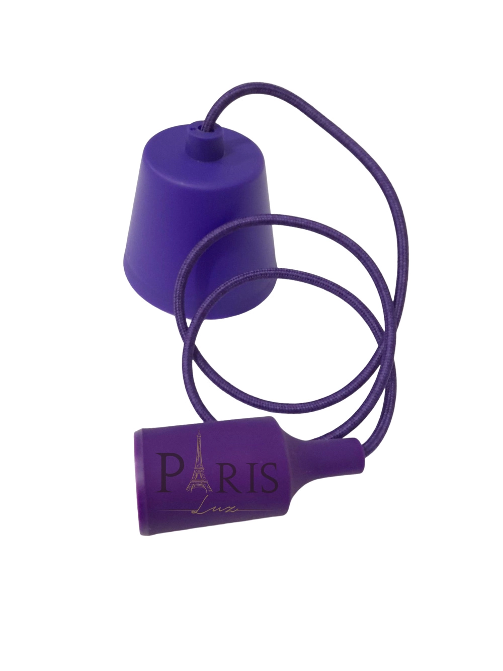 Pendente Soquete 1e27 Silicone Roxo