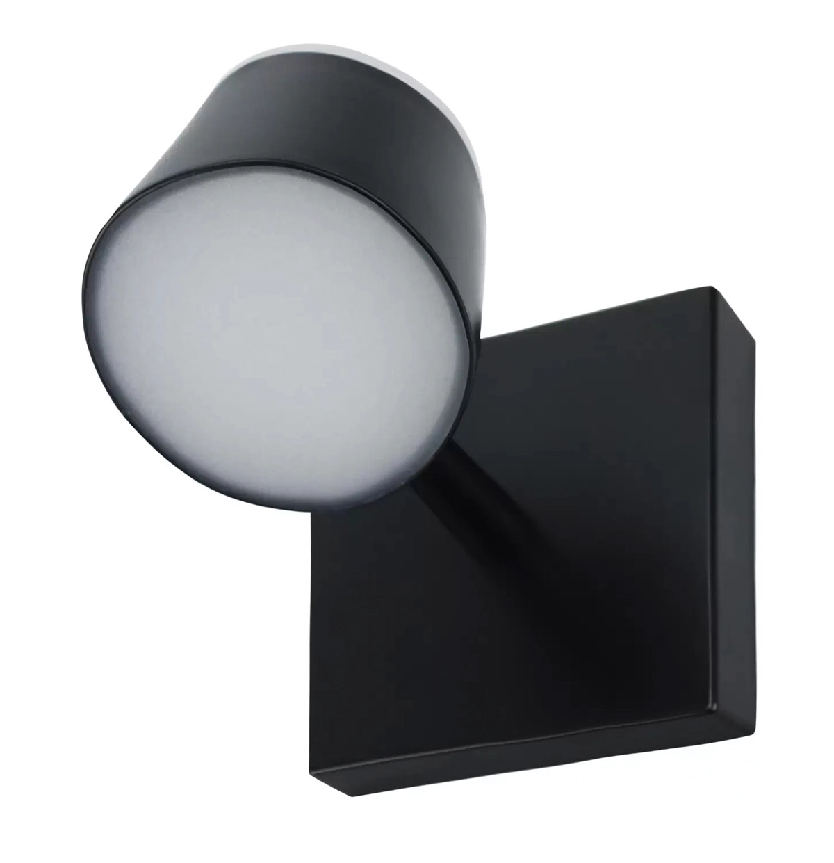 Arandela Andy Redonda Preto 12cm Led 7w 3000k Bivolt