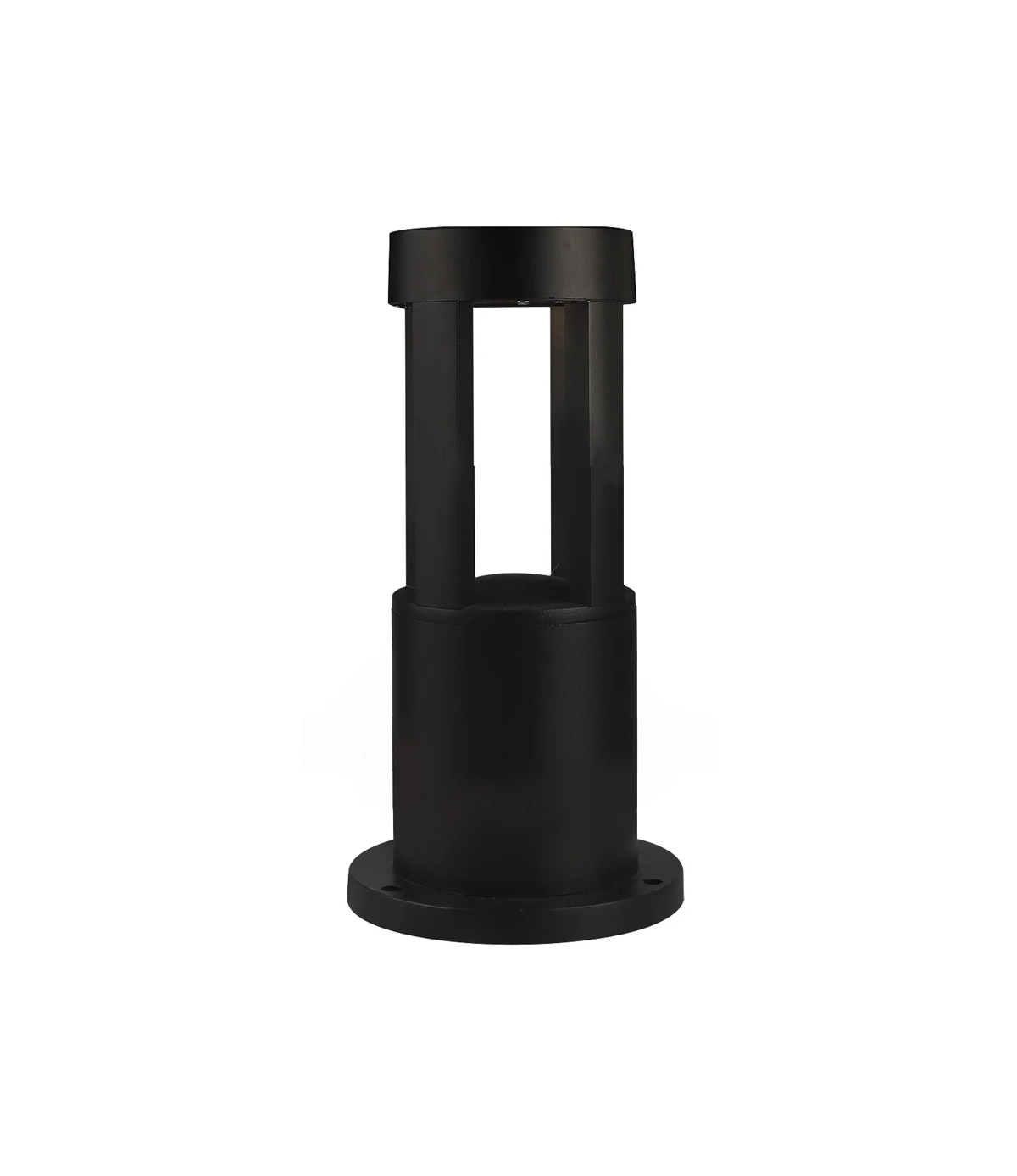 Poste Balizador De Jardim Momo Preto 25cm Led 10w 3000k Bivolt Ip65
