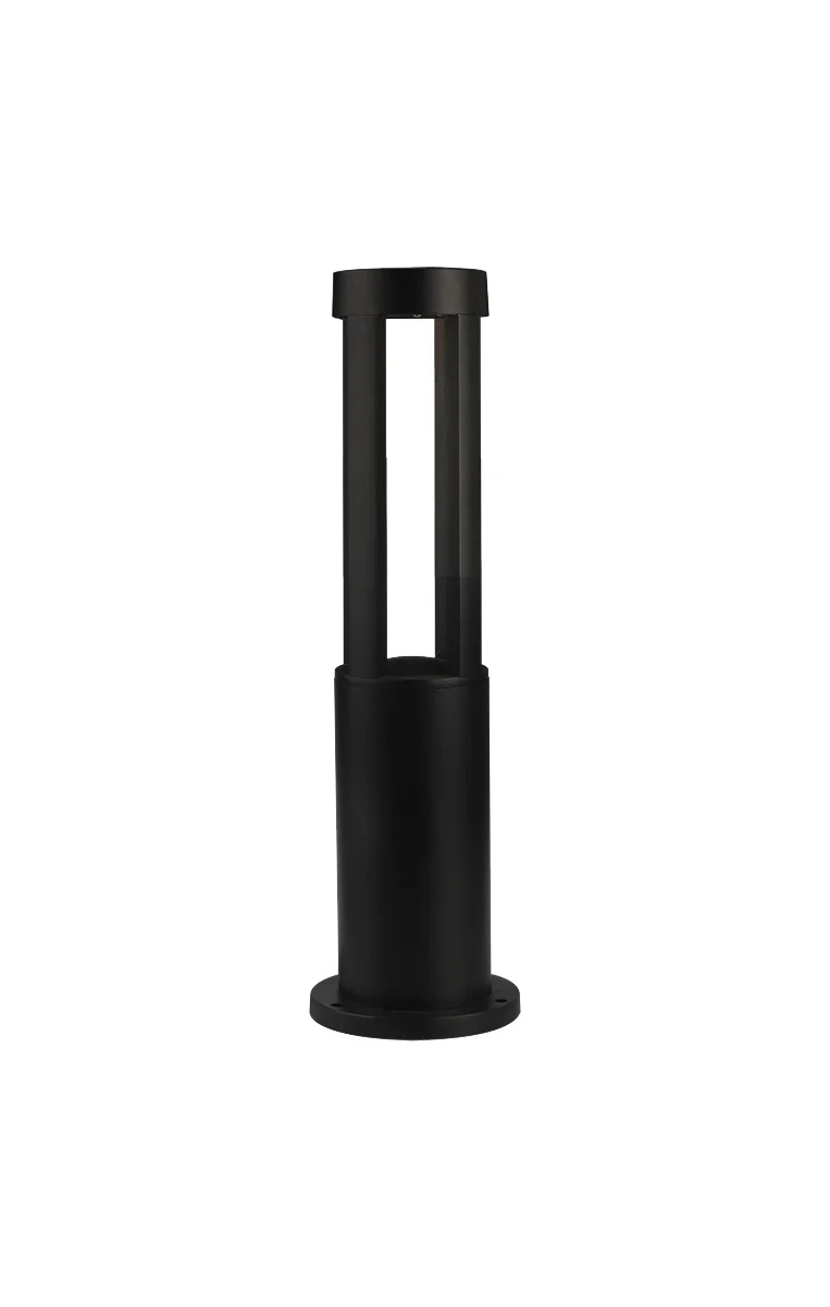 Poste Balizador De Jardim Momo Preto 60cm Led 10w 3000k Bivolt Ip65