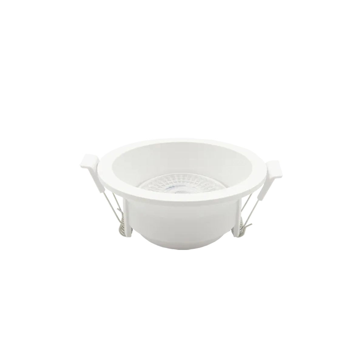 Spot De Embutir Redondo Recuado Branco 9cm Led 5w 6500k Bivolt