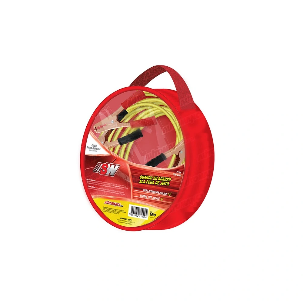 Cabo Auxiliar de Partida 2,5M 350Ah - SW SW1009