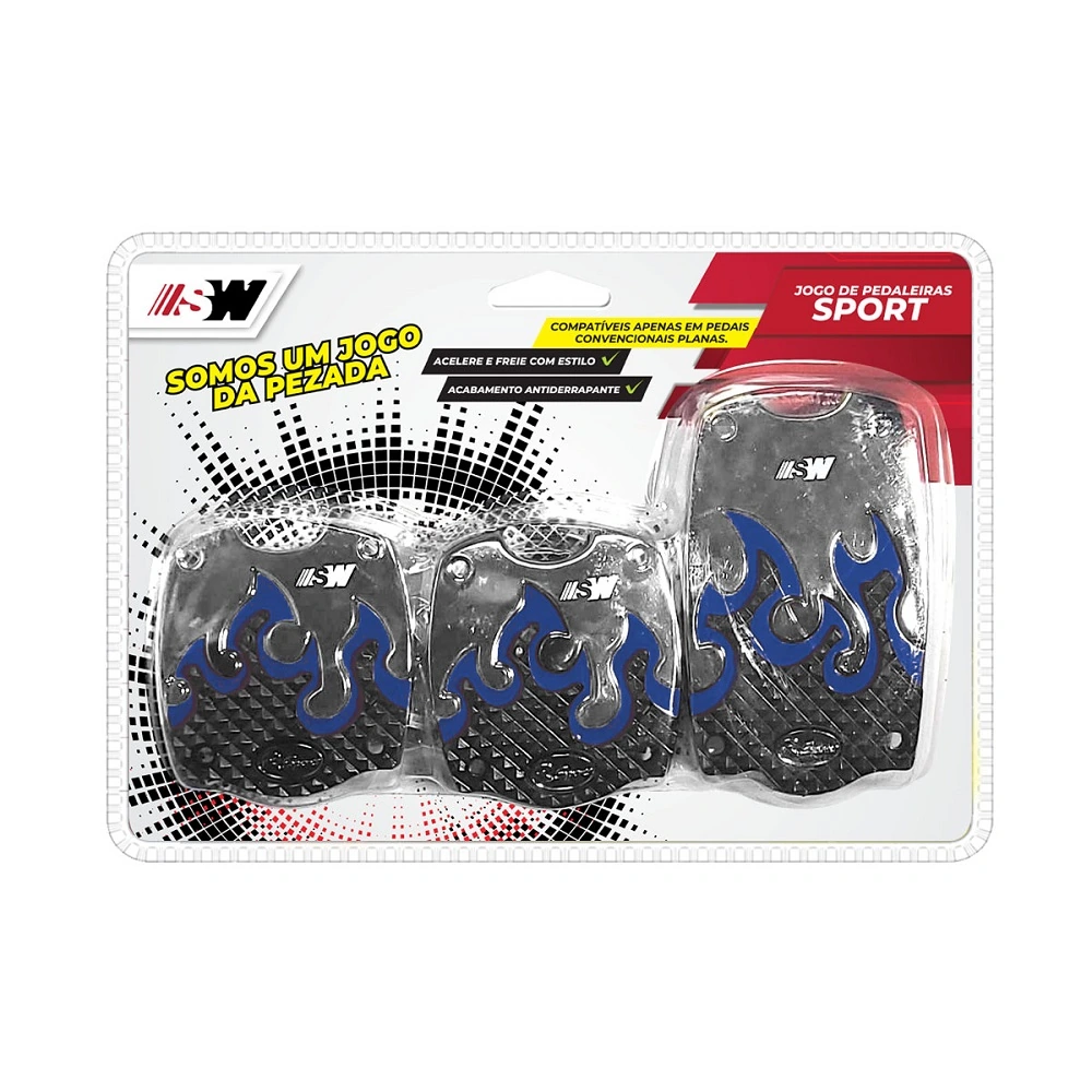 Capa de Pedal Esportivo Fast Racing Azul - SW SW1051