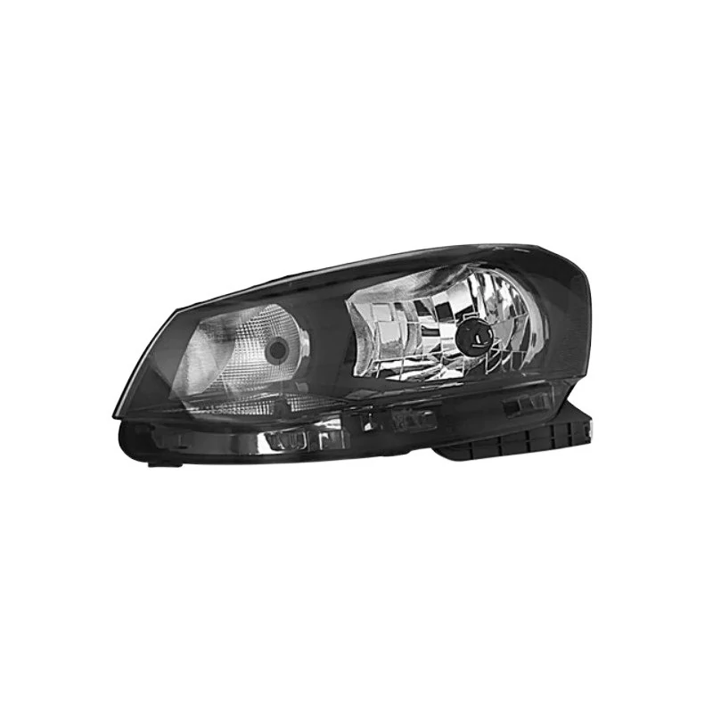 Farol Principal Lado Esquerdo Máscara Negra Monorefletor - RTECH RTC1566