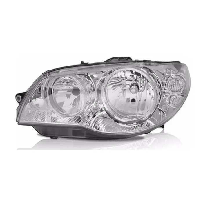 Farol Principal Lado Esquerdo Máscara Cromada Aro Cromado H7/H7 - RTECH RTC1676