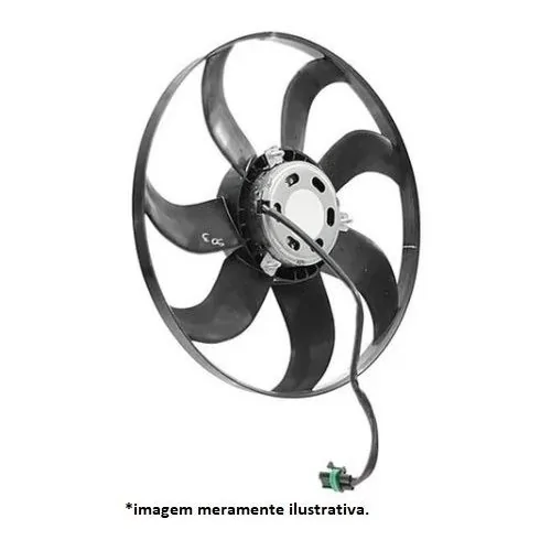 Eletroventilador do Radiador com Ar-condicionado - SOLOCAR SL579001
