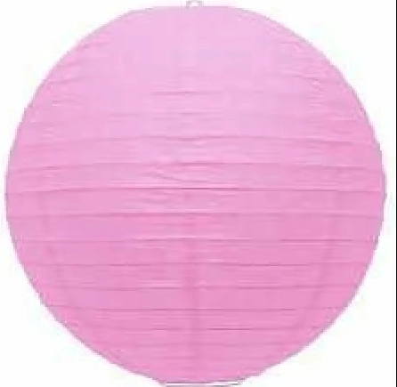 Enfeite Bola De Papel Rosa 10pol